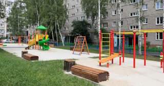 Благоустройство детской площадки во дворе от 1958 руб. в Юбилейном