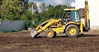 Выравнивание рельефа в Юбилейном в октябре